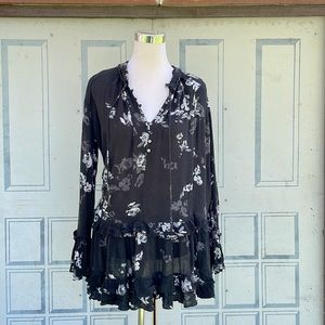 Free People Floral Tunic